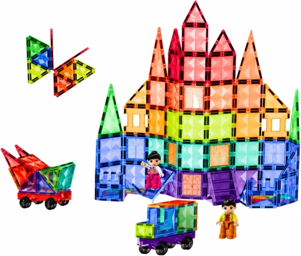 Building vehicles and playing with figurines