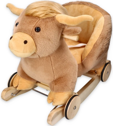 Adam Toys rocking cow with wheels and seat