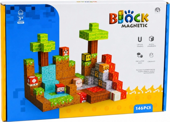 146 magnetic pieces for endless combinations