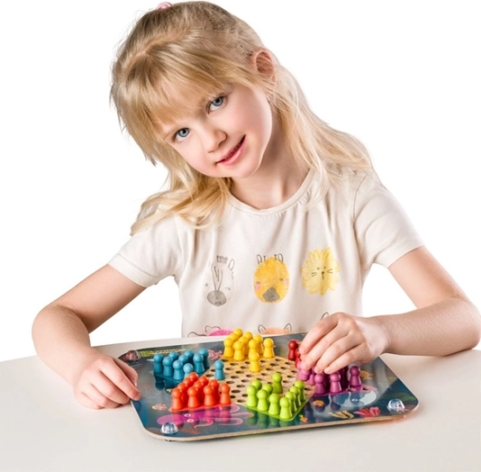 Wooden pieces and play that develops skills