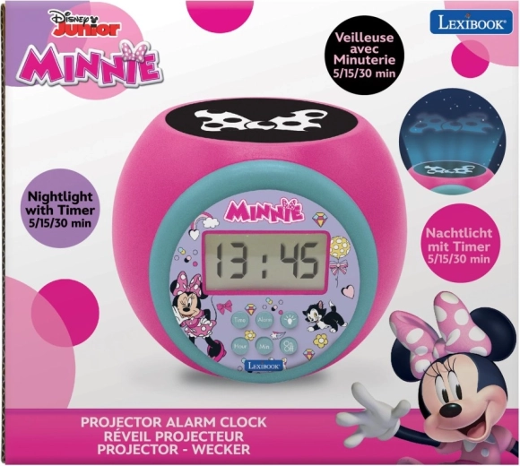 Lexibook Minnie Alarm Clock with Ceiling Projector