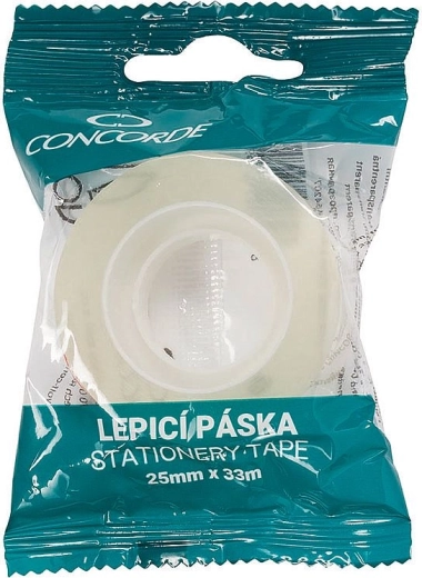 Лепяща лента CONCORDE 25 mm × 33 m прозрачна