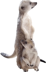 Meerkat Figurine – Realistic Plastic Decoration