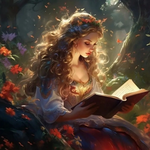 Рисуване по номера – момиче с книга 40 × 50 см
