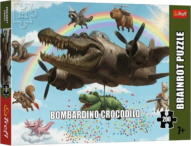 Пъзел Trefl BrainRots Bombardino Crocodilo 200 части