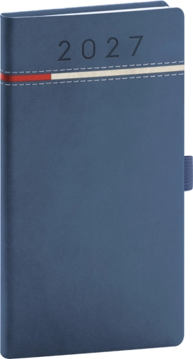 Notique Tomy 2027 pocket diary blue-red 9 × 15.5 cm