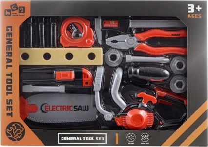 Children's tool set with chainsaw