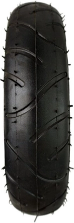 Inflatable rubber tire