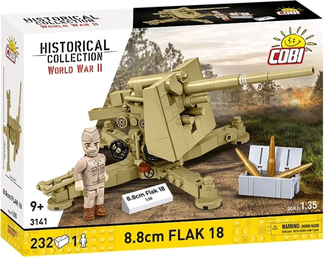Конструктор 8,8 cm Flak 18 1:35 – историческо оръдие от пустинята