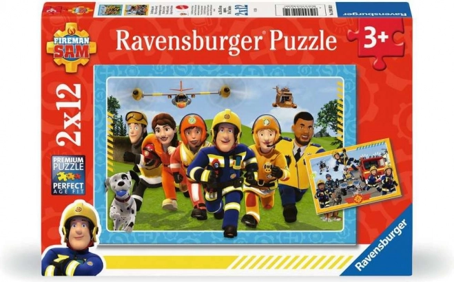 Fireman Sam in Action Puzzle 2x12 Pieces