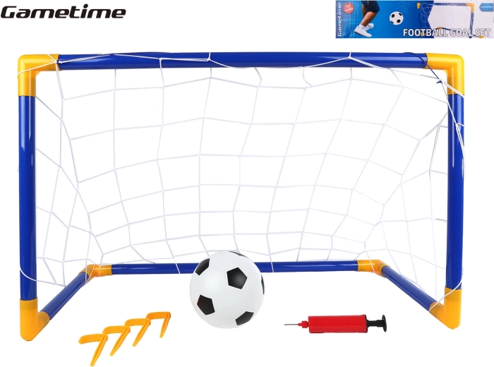 Детска футболна врата GAMETIME 79 × 50 × 43 см с топка и помпичка