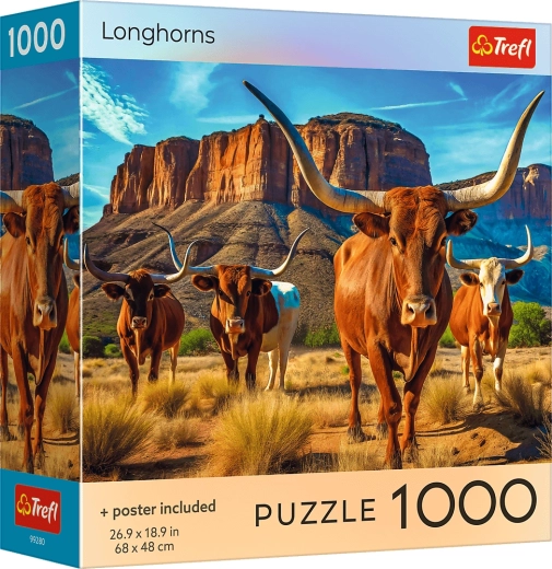 Пъзел Trefl Longhorns 1000 части