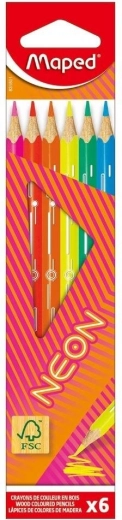 Цветни моливи Maped Neon 6 бр.