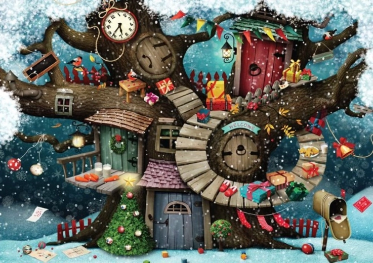Puzzle Christmas in the Forest 1000 pieces MAGNOLIA
