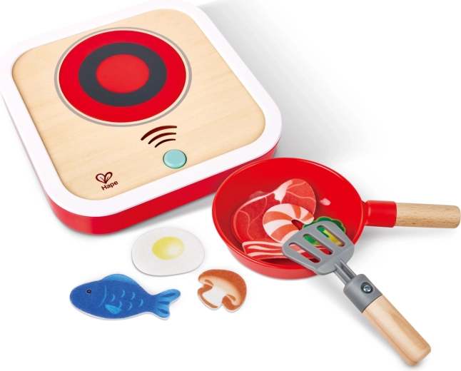 Hape interactive wooden stove with light and sound