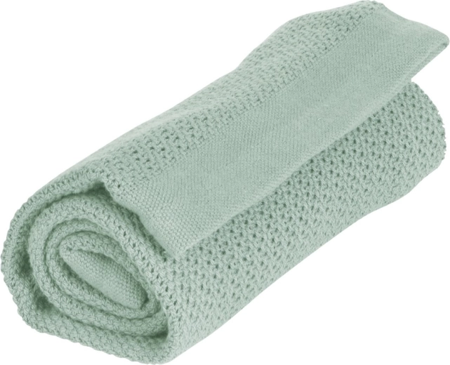 Vinter & Bloom blanket Soft Grid Organic sage green