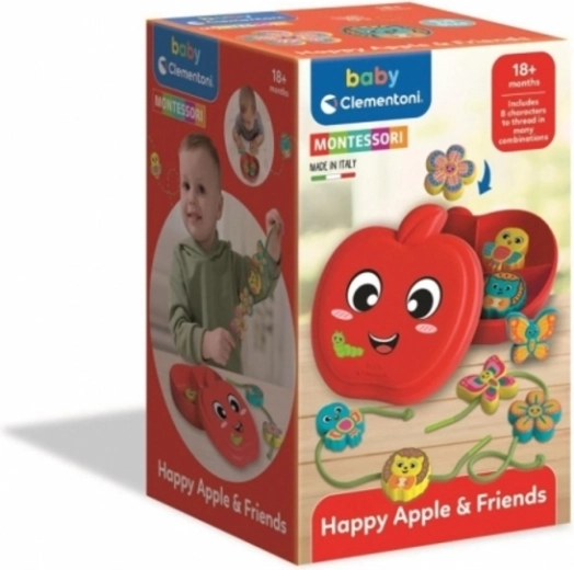 Apple and Friends – Montessori-Inspired Lacing Game