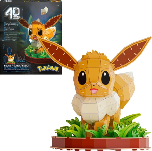 Spin Master 4D Build Pokémon Eevee 3D пъзел модел за сглобяване