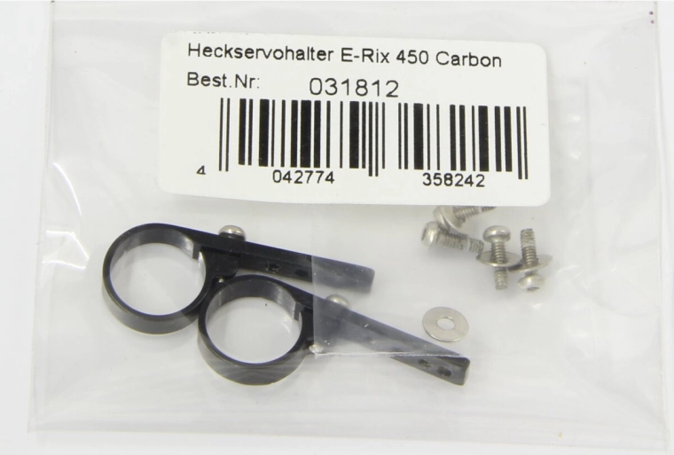 Заден държач за серво за E-Rix 450 Carbon JAMARA