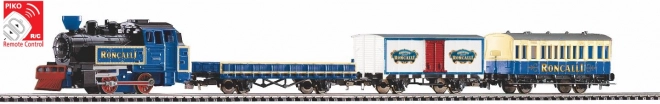 Piko starter set RONCALLI circus train with steam locomotive H0