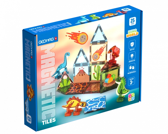 Geomag магнитни плочки Dino – магнитен конструктор за деца
