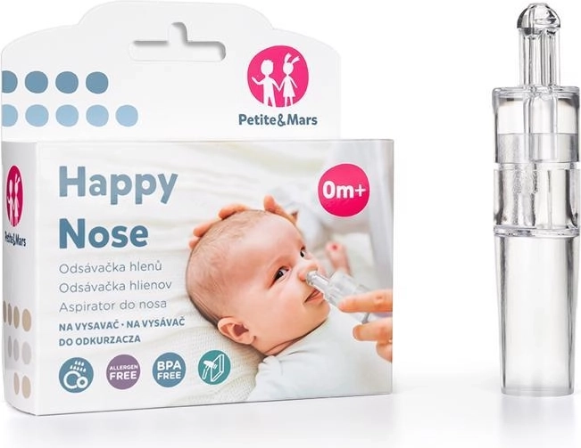 Аспиратор за носни секрети за прахосмукачка PETITE & MARS Happy Nose 0 м+