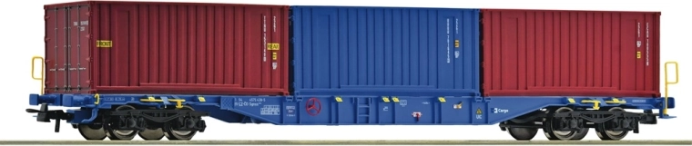 Roco Sgnss container wagon ČD Cargo with three 20' containers (H0)
