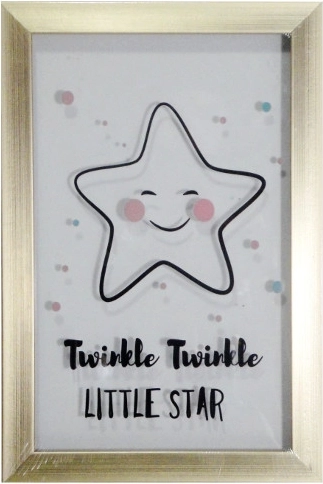 Framed Star Print 20 × 30 cm
