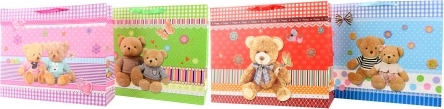 Gift bag with teddy bear motif 50 × 40 × 15 cm