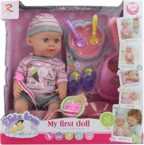 Baby doll pees 32 cm with sounds and accessories