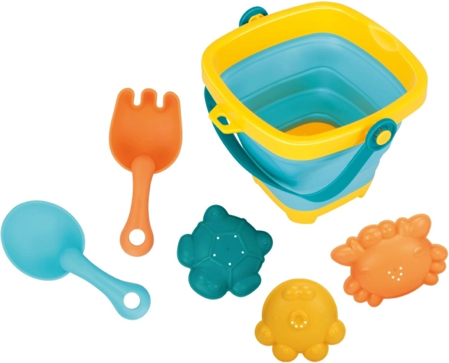 Foldable Bucket and Sand Toys BABY MIX – Set of 5