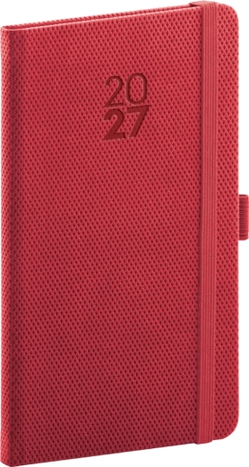 Notique pocket diary Diamante 2027 red 9 × 15.5 cm
