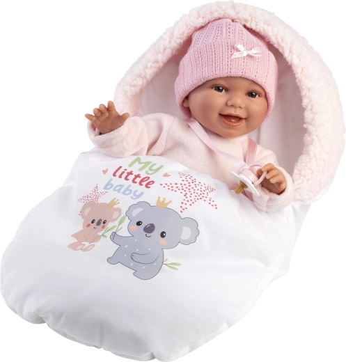 Llorens реалистична бебешка кукла NEW BORN със звуци 38 см