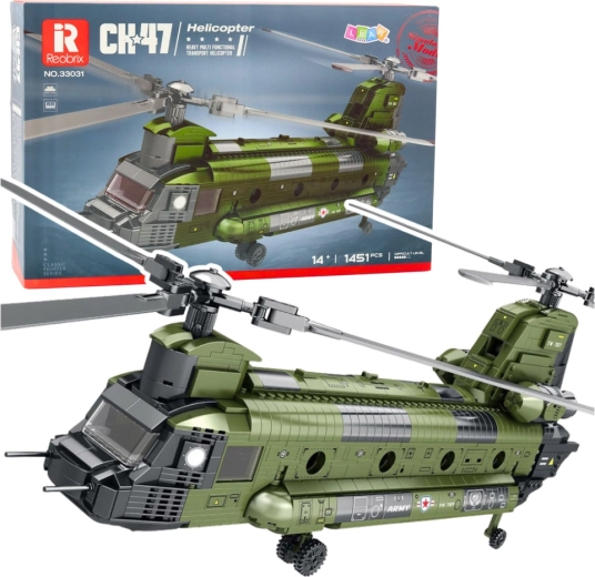 Конструктор военен хеликоптер CH-47 CHINOOK – 1451 части