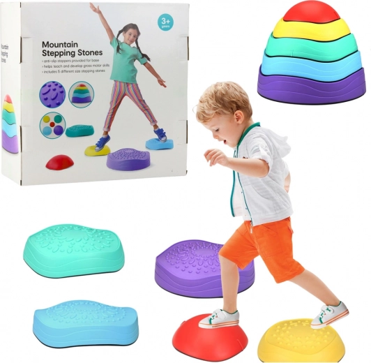 Colorful Balancing Stones for Children 5 pcs