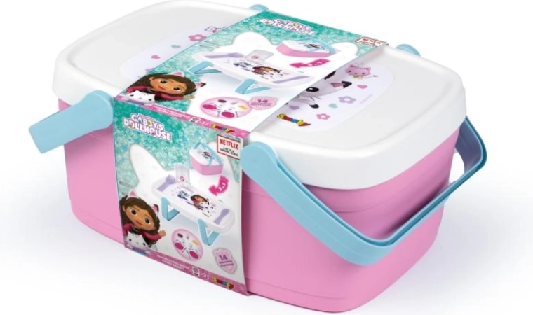 Пикник кошница 2 в 1 GABBY’S DOLLHOUSE с масичка