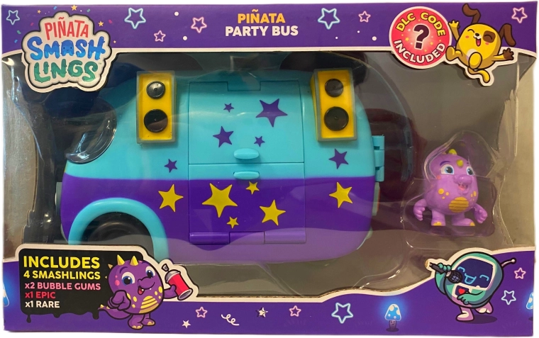 PINATA SMASHLINGS парти автобус с 4 фигурки