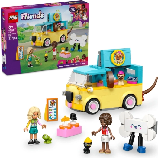 LEGO Friends микробус с аксесоари за домашни любимци