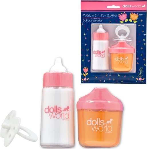 Dolls World magic bottle and pacifier for dolls