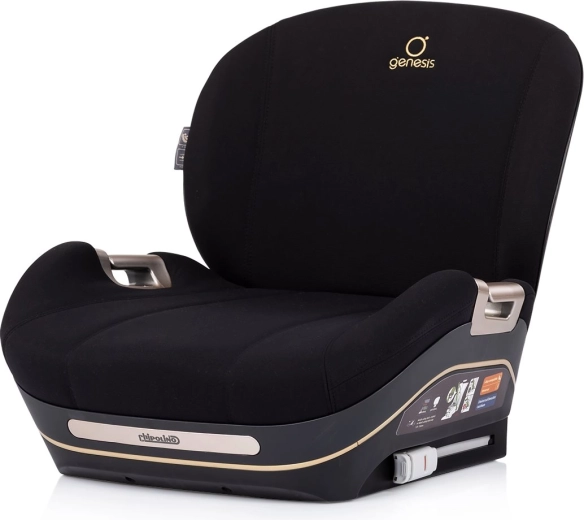 Повдигаща седалка за автомобил Chipolino Genesis i-Size с ISOFIX, 125–150 см, ноар