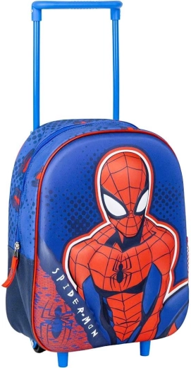 Cerda детска раница на колелца Spiderman 3D