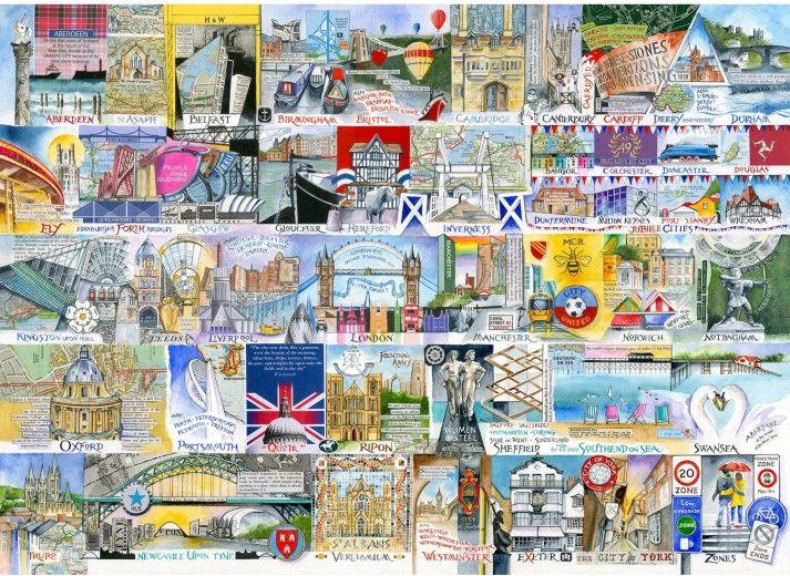 Puzzle Bright City Lights 1000 pieces GIBSONS