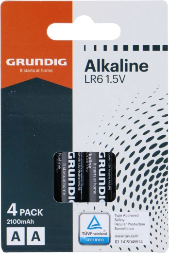 Alkaline AA Batteries GRUNDIG 2100 mAh, 4 pcs