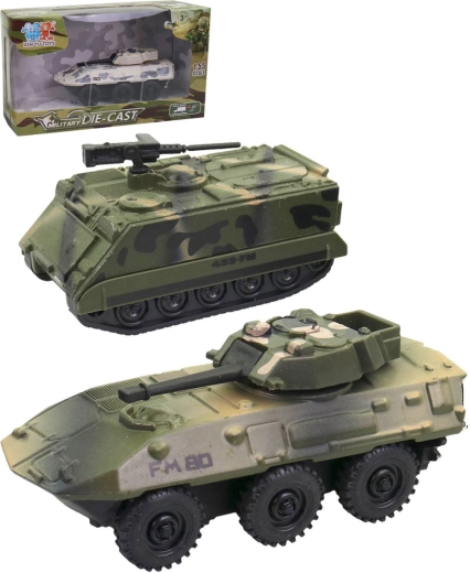 Метален танк със задвижване назад (pull back) в мащаб 1:55 – 1 брой
