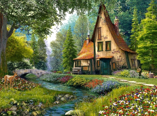 Пъзел 2000 части Toadstool Cottage