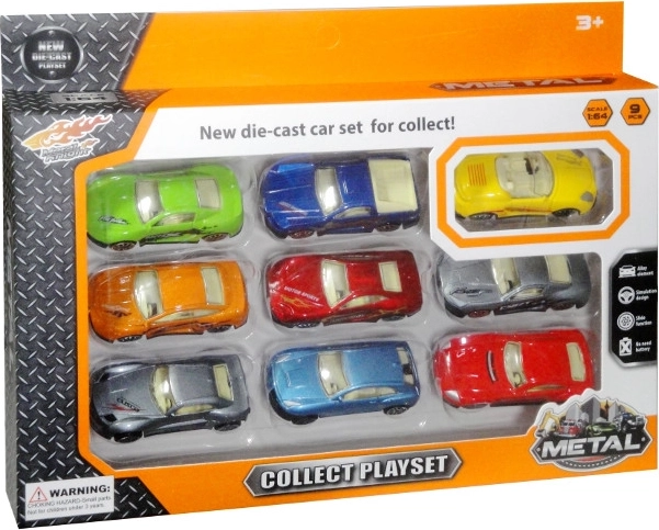 Set of 9 Sports Cars 1:64