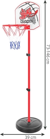 Adjustable hoop height for children of different ages