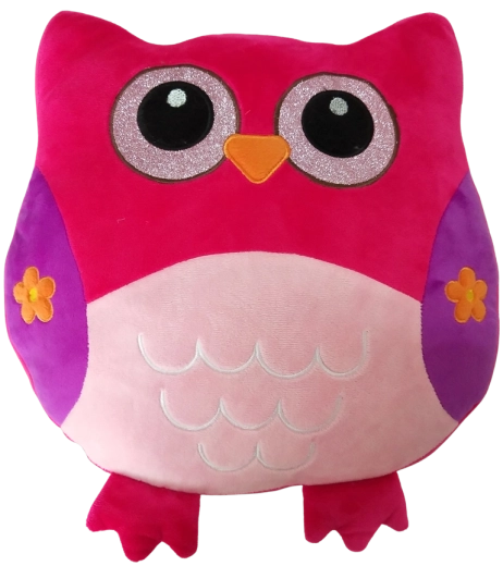Owl-shaped pillow 35 cm