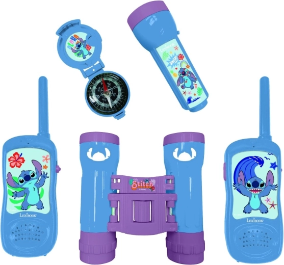 Binoculars and flashlight for exploring
