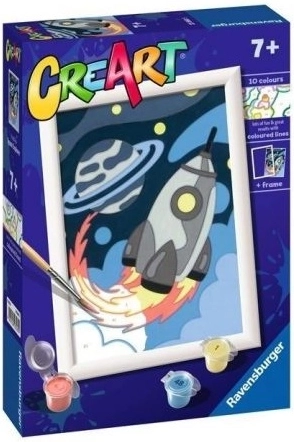Ravensburger CreArt Paint by Numbers for Children Rocket